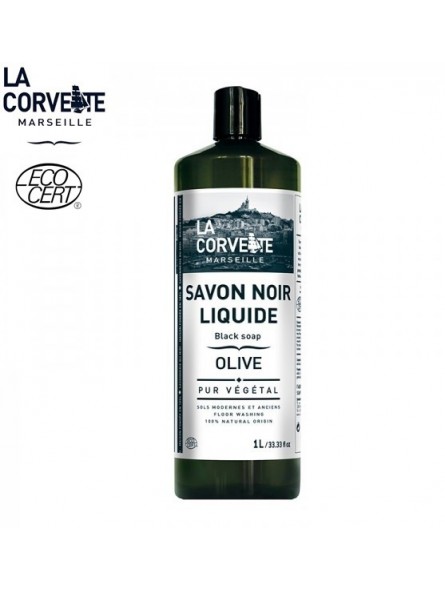 Savon noir liquide Olive - La Corvette Marseille