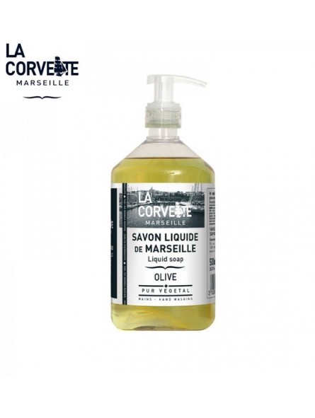 Savon liquide de Marseille Olive - La Corvette Marseille