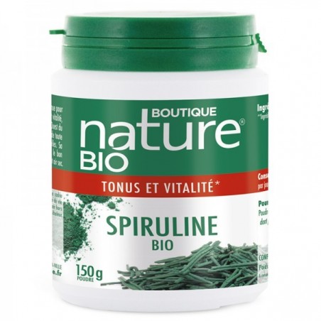 Spiruline poudre Bio (150 g) - Boutique Nature