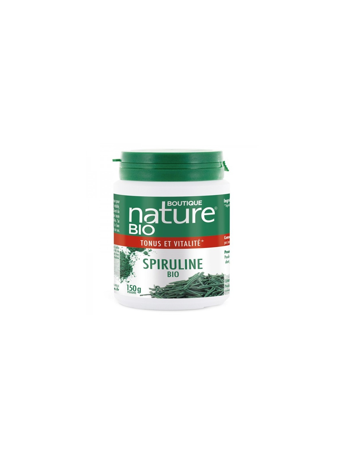 Spiruline poudre Bio (150 g) - Boutique Nature