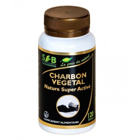 Charbon végétal super activé nature (120 gélules) - SFB Laboratoires