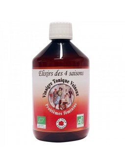 Vinaigre Tonique Veineux Bio Elixir des 4 Saisons  (500 ml) - Vecteur Energy